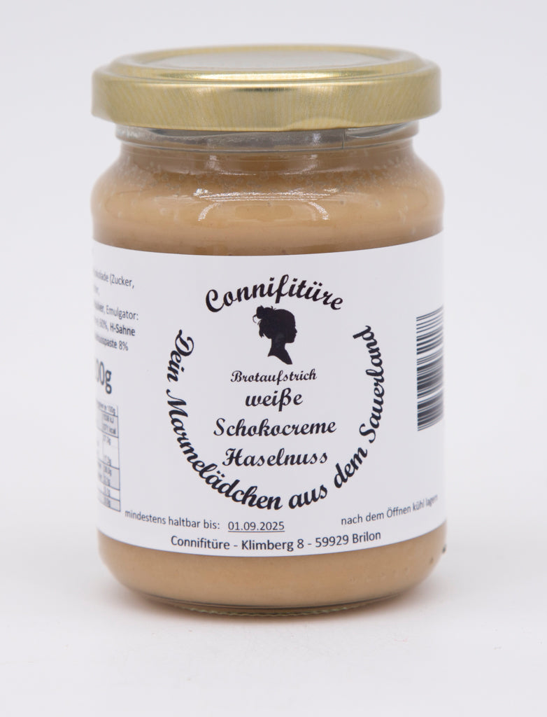 weiße Schokocreme Haselnuss