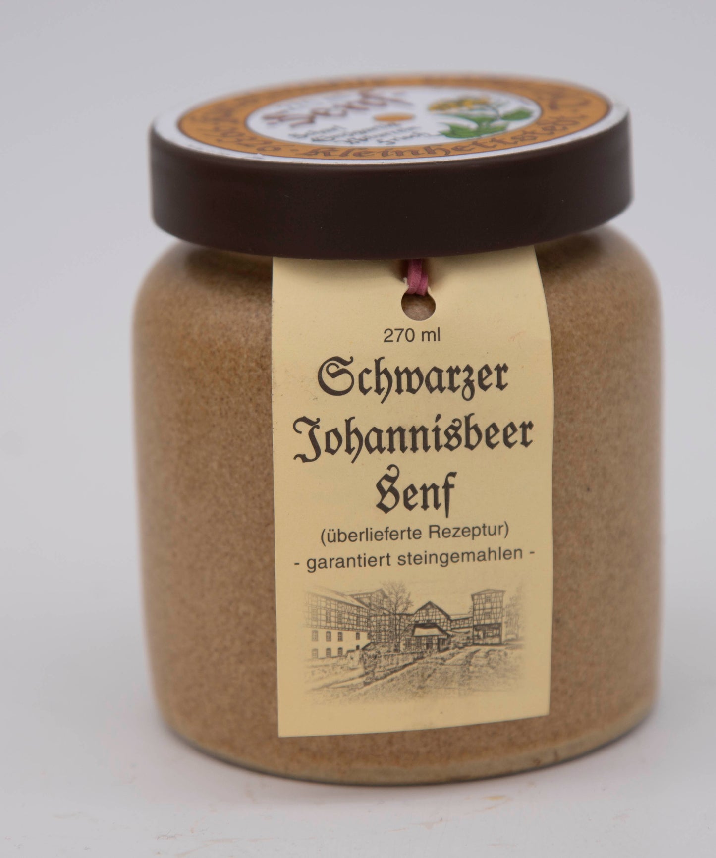 schwarzer Johannisbeer Senf steingemahlen